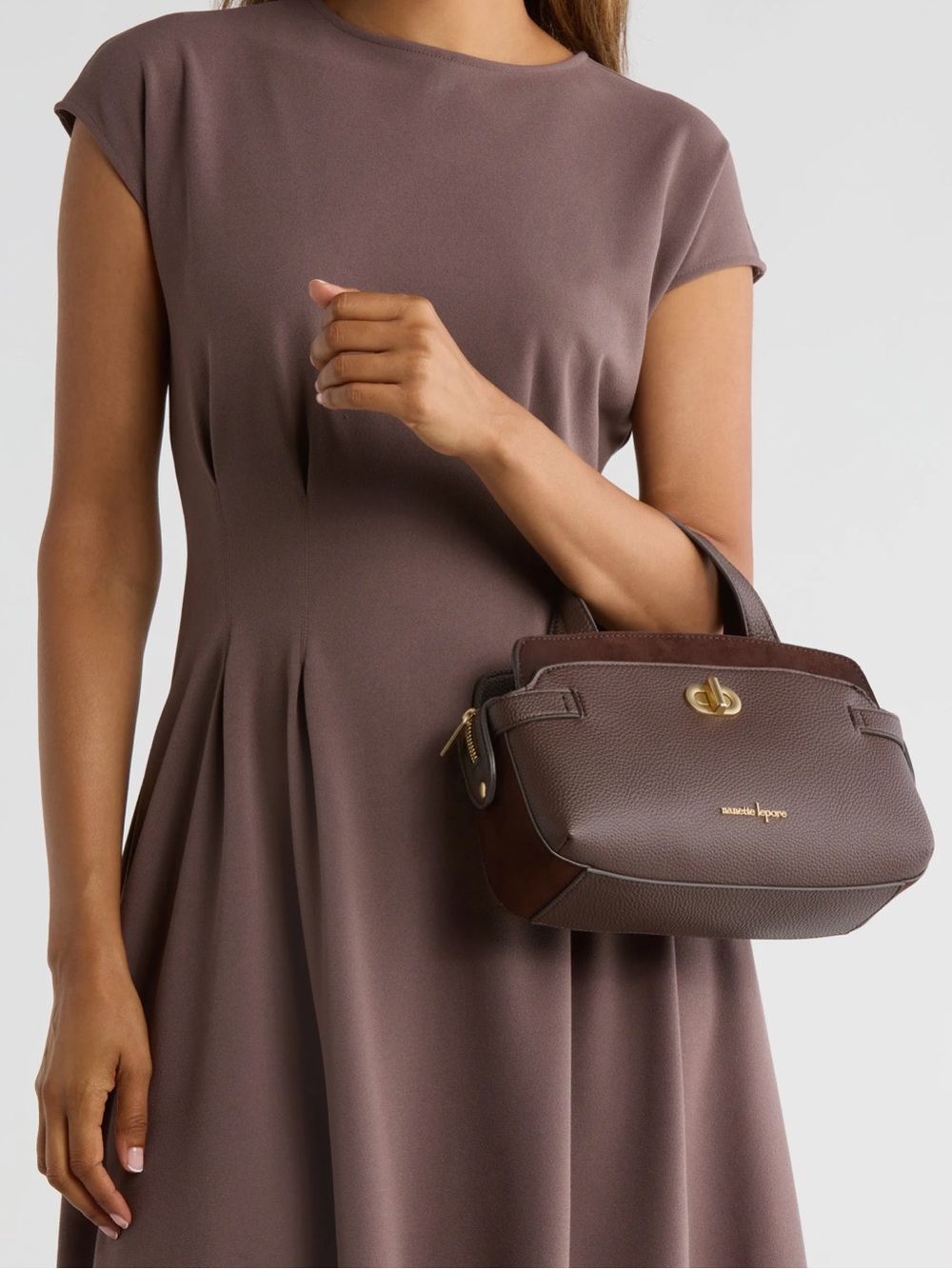 Nanette Lepore Katt Satchel brown NWT